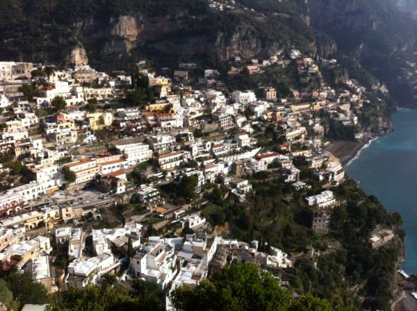 Blick auf Positano - 1.1.2014 Foto © Welz