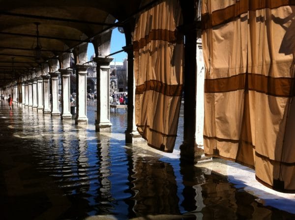Hochwasser auf dem Markusplatz - Foto © Welz 
