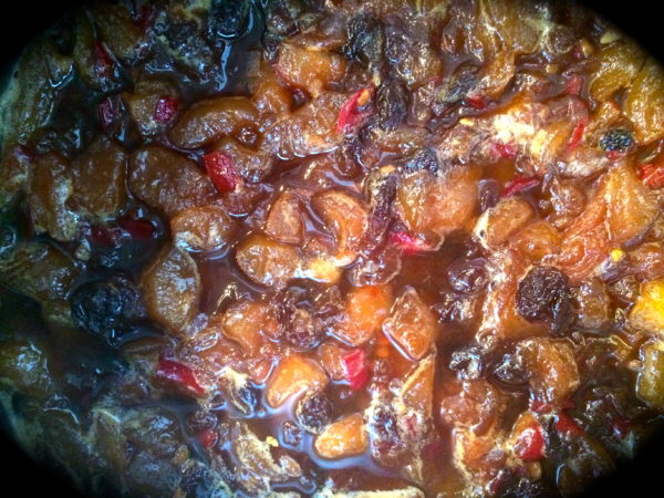 2 Stunden später ... Birnenchutney aus dem Stuttgarter Geisshirtle 