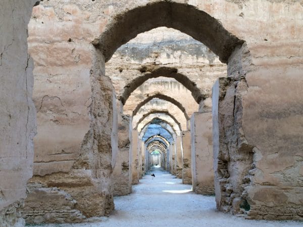 Meknes: Eindrucksvoll! Die Stallungen und Getreidespeicher. Foto © Welz