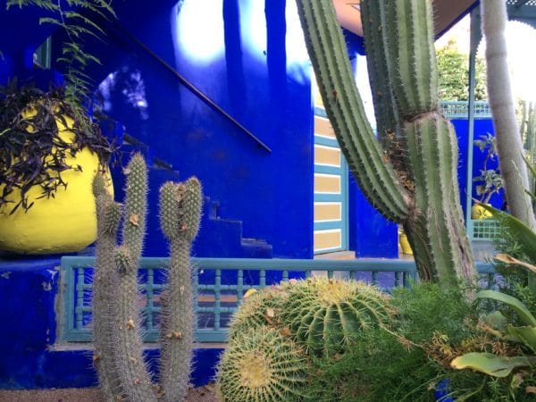 Majorelle Blau: Das ehemalige Atelierhaus von Jacques Majorelle in Marrakech. Foto © Welz