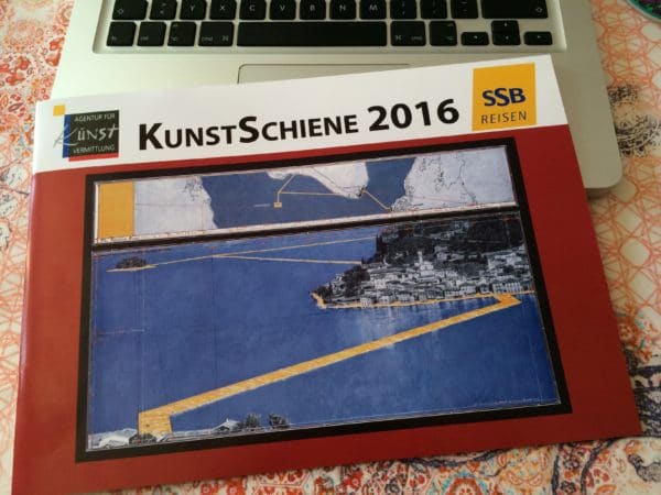 Christos Floating Piers am Iseo-See - Eine Kunstreise der KUNSTSCHIENE 2016 - SSB Reisen mit Andrea Welz - Foto © Welz