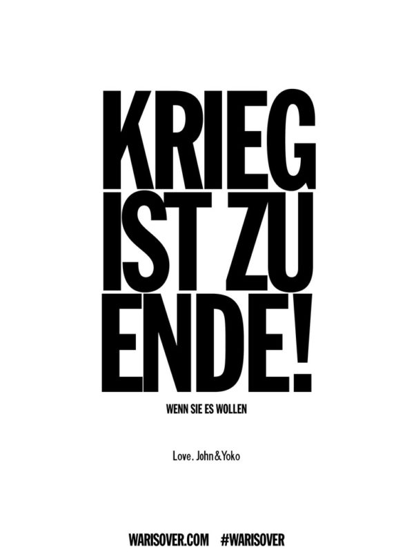 Copyright Alle Rechte vorbehalten von Yoko Ono official